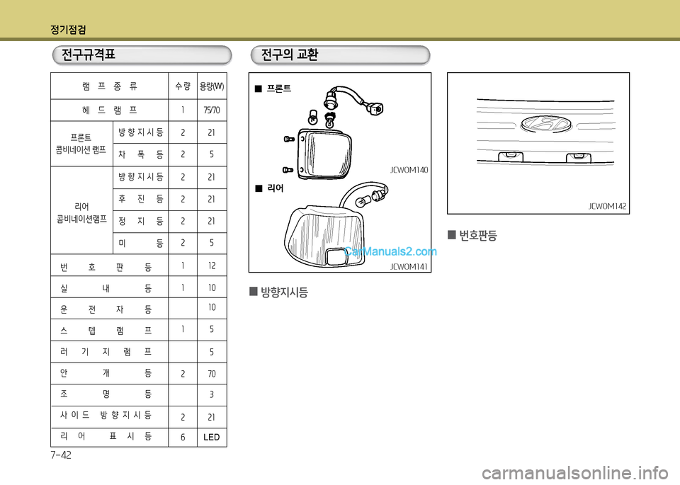 Hyundai New County 2014  뉴카운티 - 사용 설명서 (in Korean) 정기4
