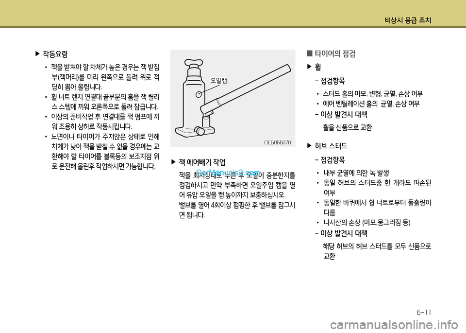 Hyundai New Power Truck 2015  뉴파워트럭 - 사용 설명서 (in Korean) 비상/d 응