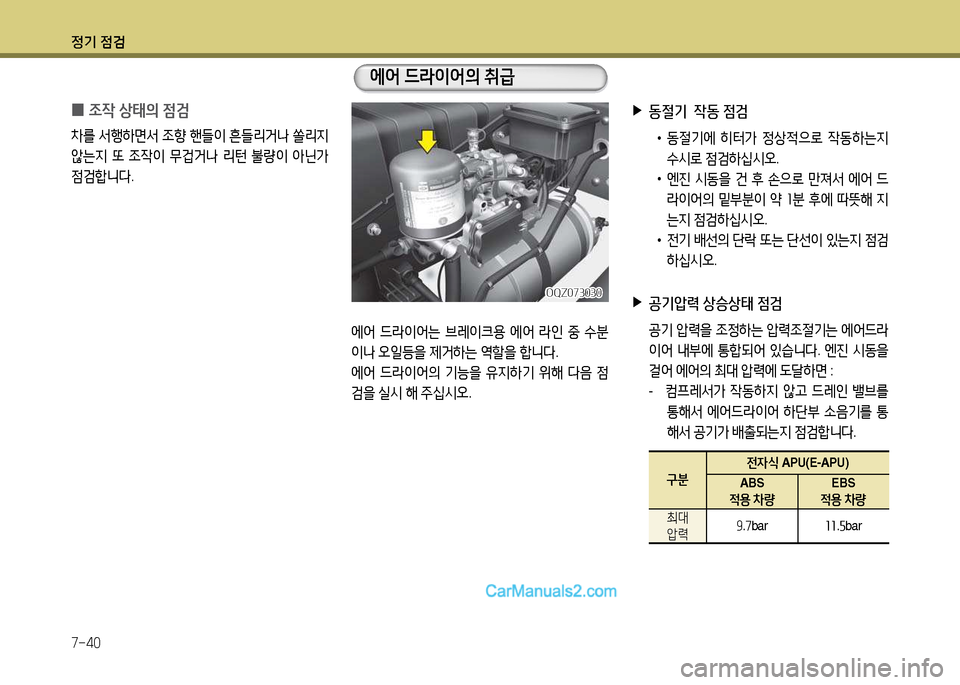 Hyundai New Power Truck 2015  뉴파워트럭 - 사용 설명서 (in Korean) 정기 4