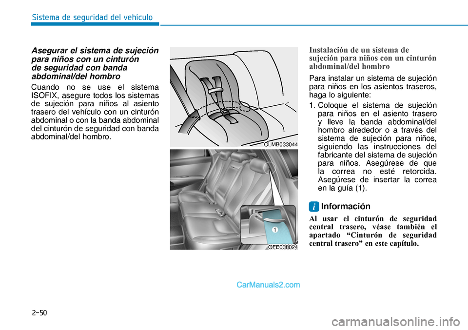 Hyundai Nexo 2019  Manual del propietario (in Spanish) ����
�6�L�V�W�H�P�D��G�H��V�H�J�X�U�L�G�D�G��G�H�O��Y�H�K�