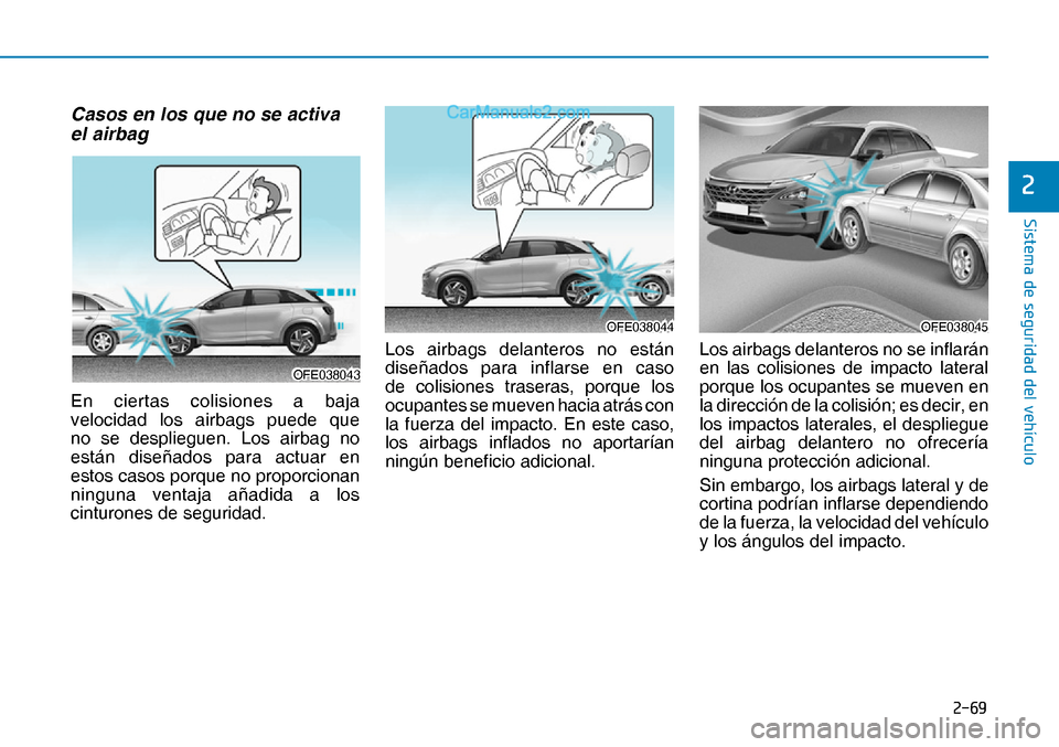 Hyundai Nexo 2019  Manual del propietario (in Spanish) ����
�6�L�V�W�H�P�D��G�H��V�H�J�X�U�L�G�D�G��G�H�O��Y�H�K�
