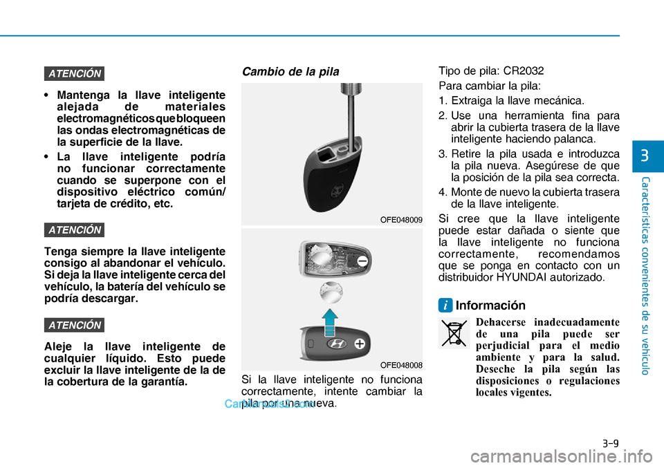 Hyundai Nexo 2019  Manual del propietario (in Spanish) ���
�&�D�U�D�F�W�H�U�
