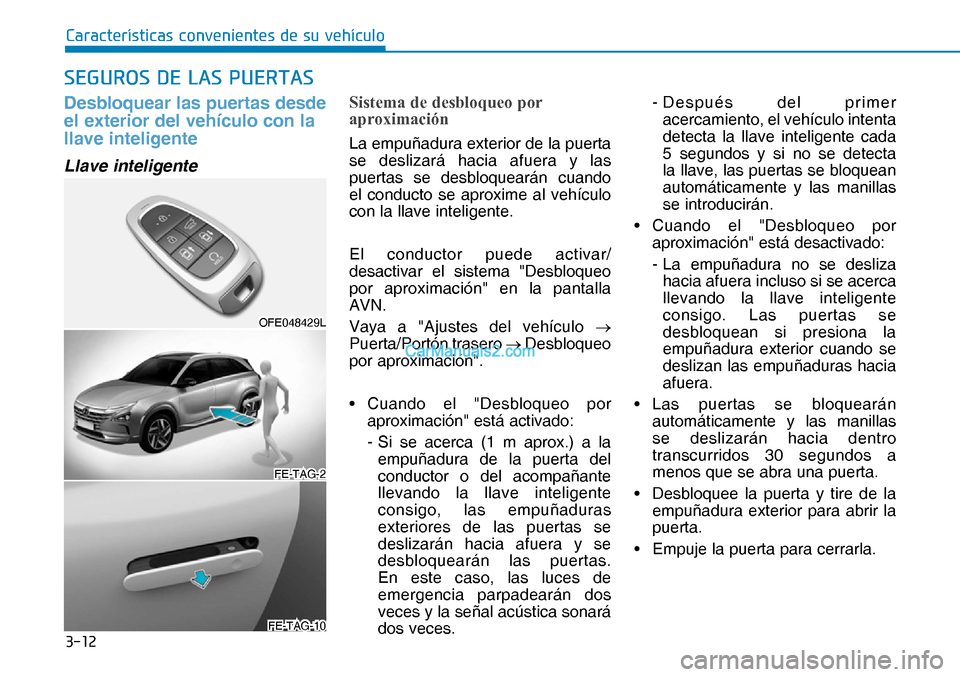 Hyundai Nexo 2019  Manual del propietario (in Spanish) ����
�&�D�U�D�F�W�H�U�