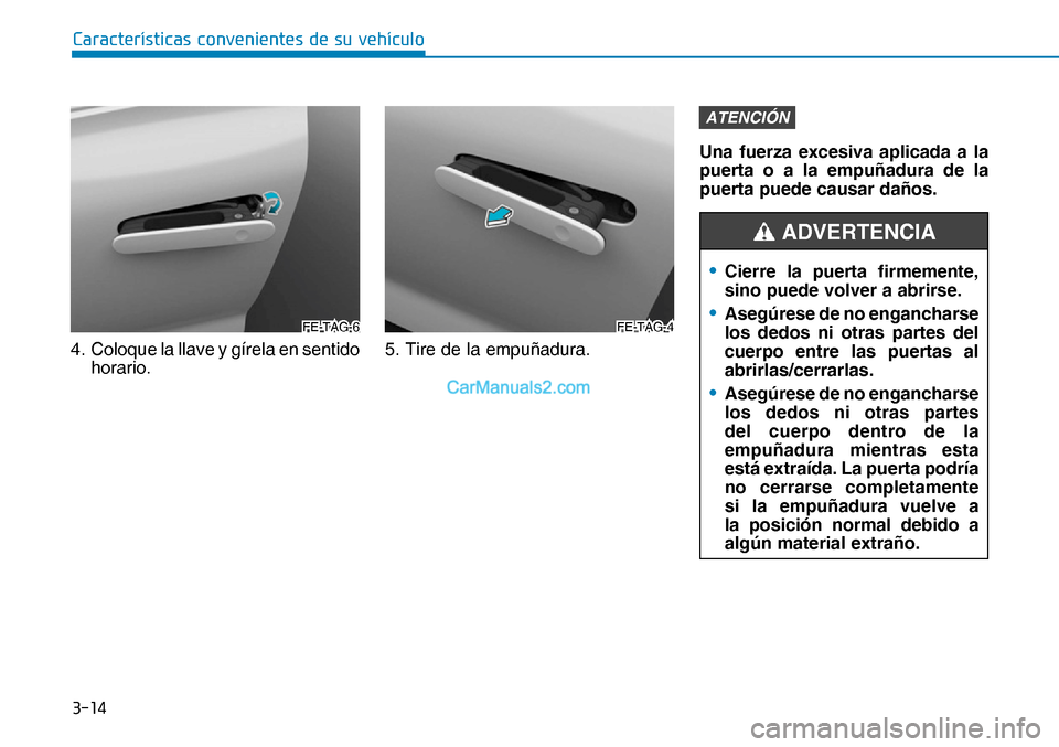 Hyundai Nexo 2019  Manual del propietario (in Spanish) ����
�&�D�U�D�F�W�H�U�