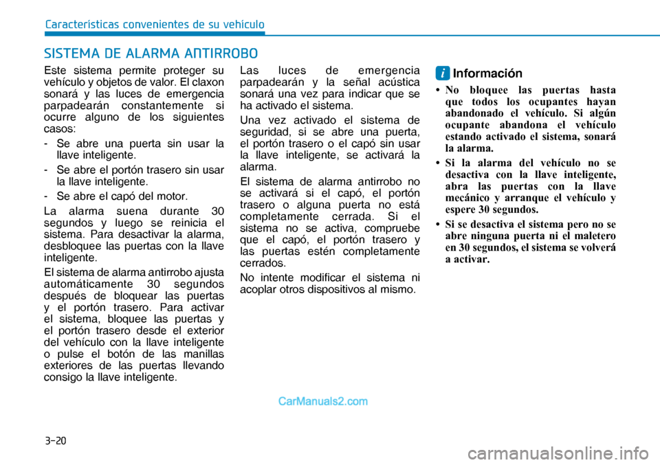 Hyundai Nexo 2019  Manual del propietario (in Spanish) ����
�&�D�U�D�F�W�H�U�