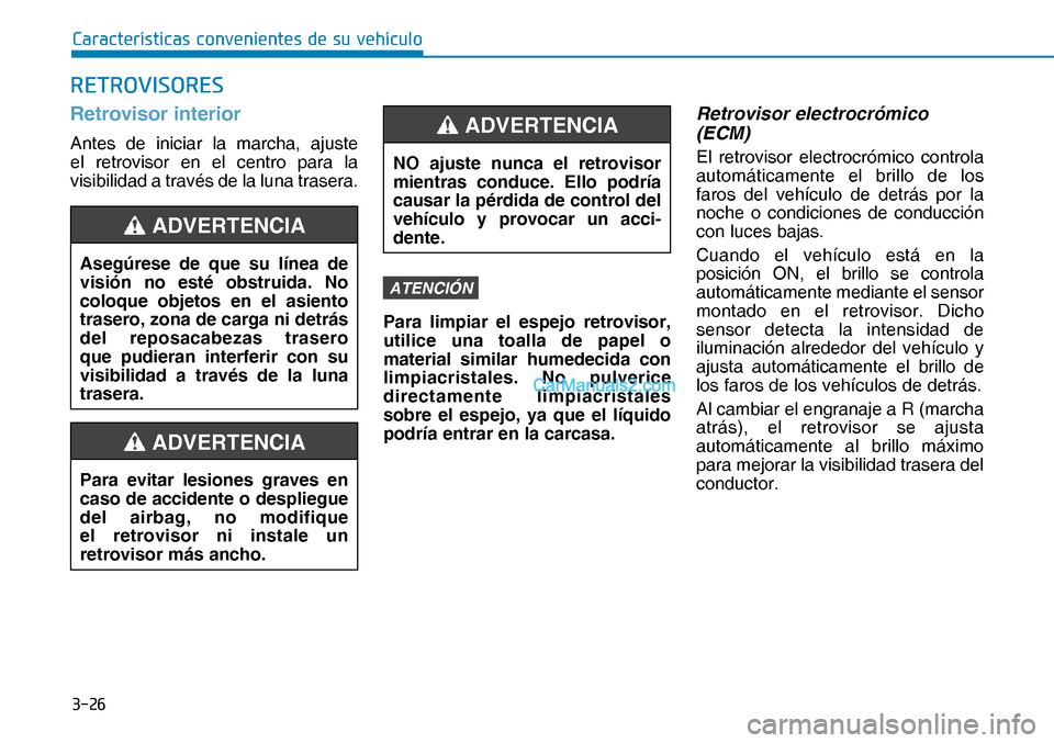Hyundai Nexo 2019  Manual del propietario (in Spanish) ����
�&�D�U�D�F�W�H�U�