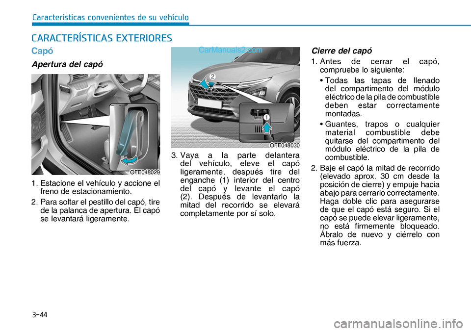 Hyundai Nexo 2019  Manual del propietario (in Spanish) ����
�&�D�U�D�F�W�H�U�