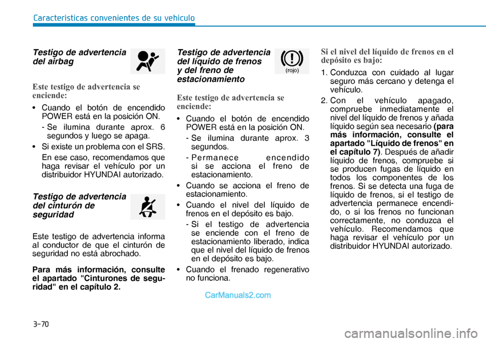 Hyundai Nexo 2019  Manual del propietario (in Spanish) ����
�&�D�U�D�F�W�H�U�