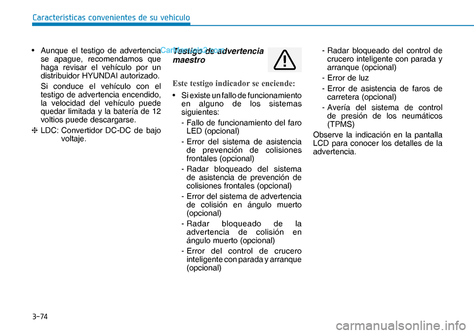 Hyundai Nexo 2019  Manual del propietario (in Spanish) ����
�&�D�U�D�F�W�H�U�
