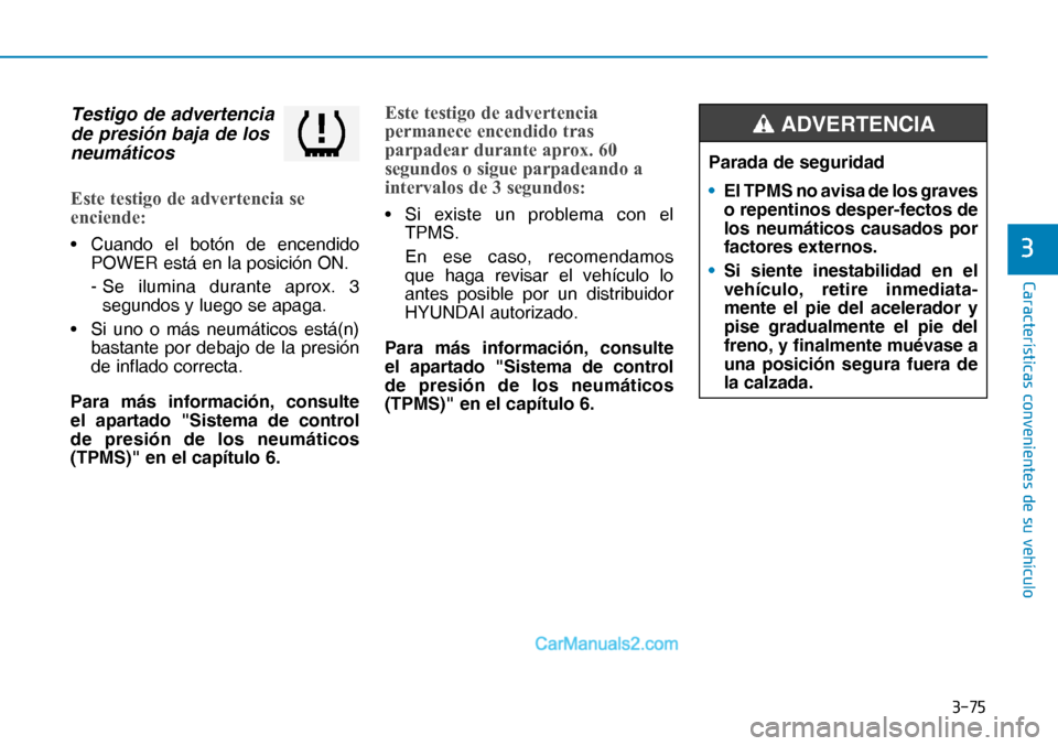 Hyundai Nexo 2019  Manual del propietario (in Spanish) ����
�&�D�U�D�F�W�H�U�
