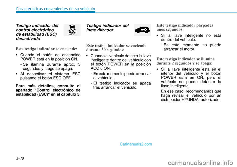 Hyundai Nexo 2019  Manual del propietario (in Spanish) ����
�&�D�U�D�F�W�H�U�
