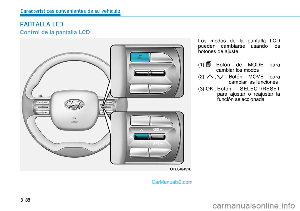 Hyundai Nexo 2019  Manual del propietario (in Spanish) ����
�&�D�U�D�F�W�H�U�