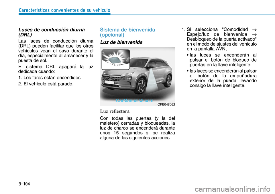Hyundai Nexo 2019  Manual del propietario (in Spanish) �����
�&�D�U�D�F�W�H�U�