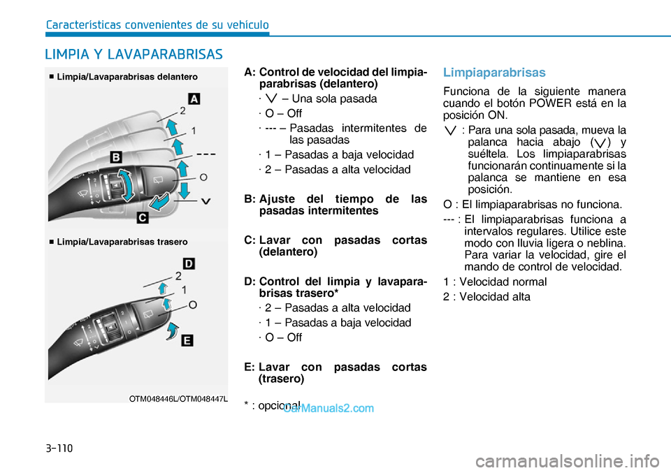 Hyundai Nexo 2019  Manual del propietario (in Spanish) �����
�&�D�U�D�F�W�H�U�