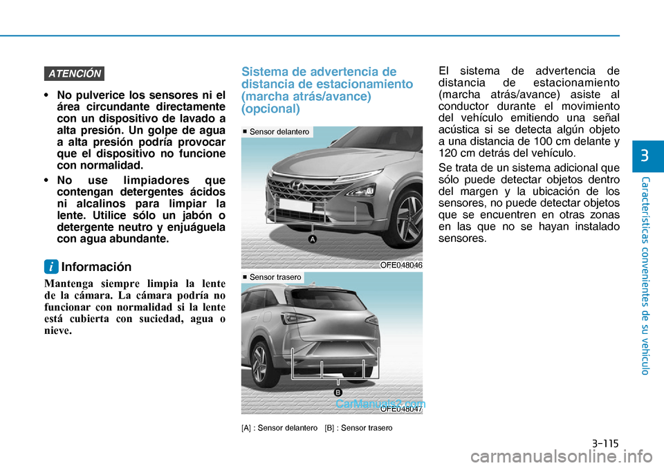 Hyundai Nexo 2019  Manual del propietario (in Spanish) �����
�&�D�U�D�F�W�H�U�