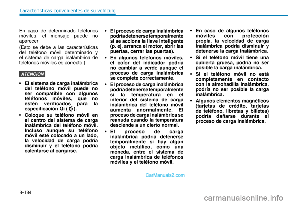 Hyundai Nexo 2019  Manual del propietario (in Spanish) �����
�&�D�U�D�F�W�H�U�
