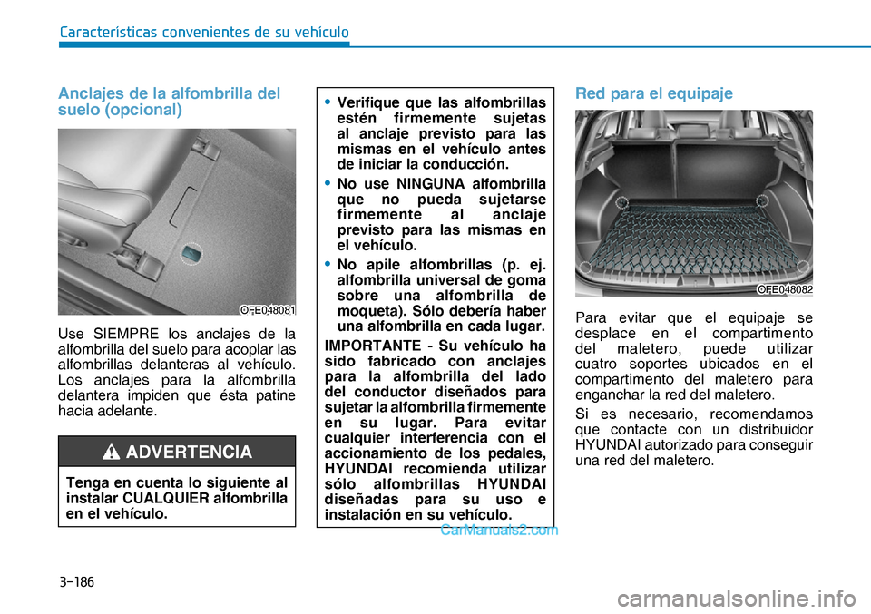 Hyundai Nexo 2019  Manual del propietario (in Spanish) �����
�&�D�U�D�F�W�H�U�