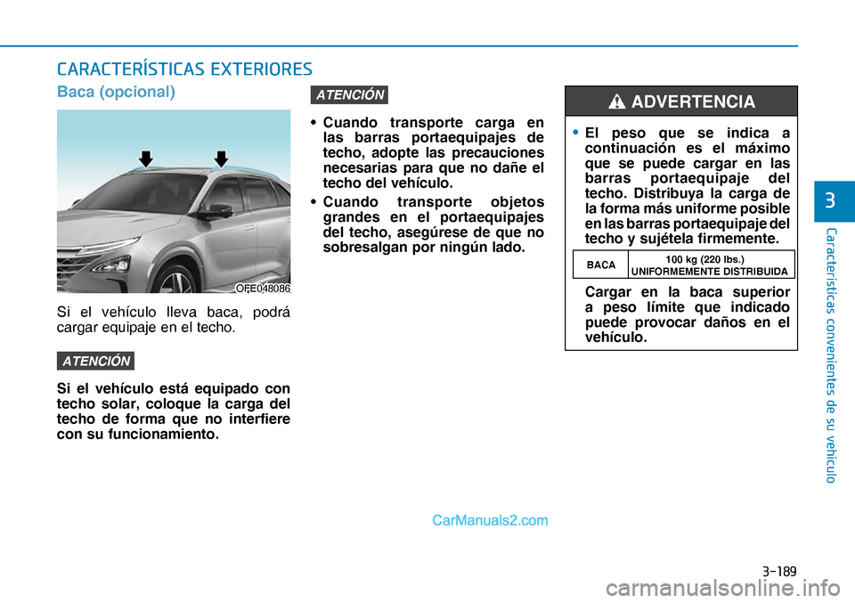 Hyundai Nexo 2019  Manual del propietario (in Spanish) �����
�&�D�U�D�F�W�H�U�