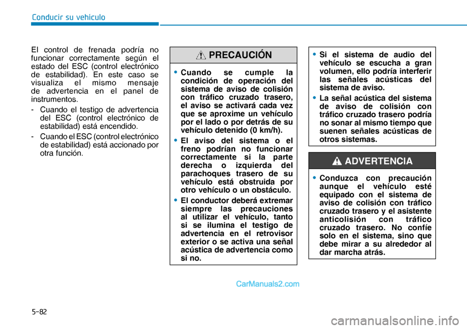 Hyundai Nexo 2019  Manual del propietario (in Spanish) ����
�&�R�Q�G�X�F�L�U��V�X��Y�H�K�