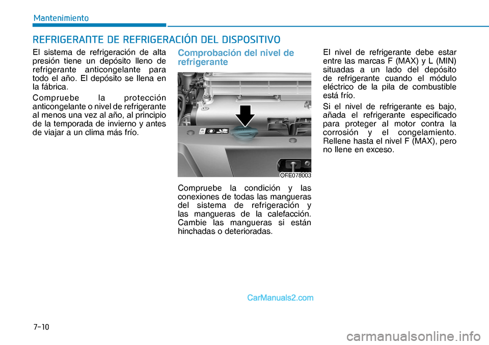 Hyundai Nexo 2019  Manual del propietario (in Spanish) ����
�0�D�Q�W�H�Q�L�P�L�H�Q�W�R
�5�(�)�5�,�*�(�5�$�1�7�(���(��5�(�)�5�,�*�(�5�$�&�,�