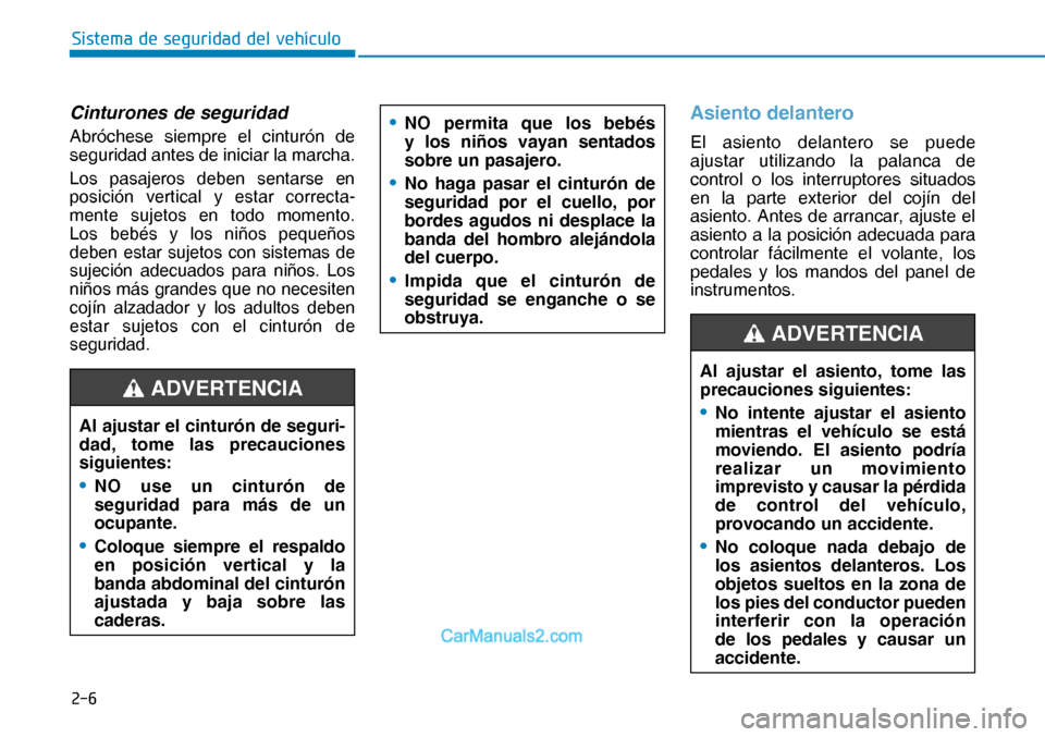 Hyundai Nexo 2019  Manual del propietario (in Spanish) ���
�6�L�V�W�H�P�D��G�H��V�H�J�X�U�L�G�D�G��G�H�O��Y�H�K�