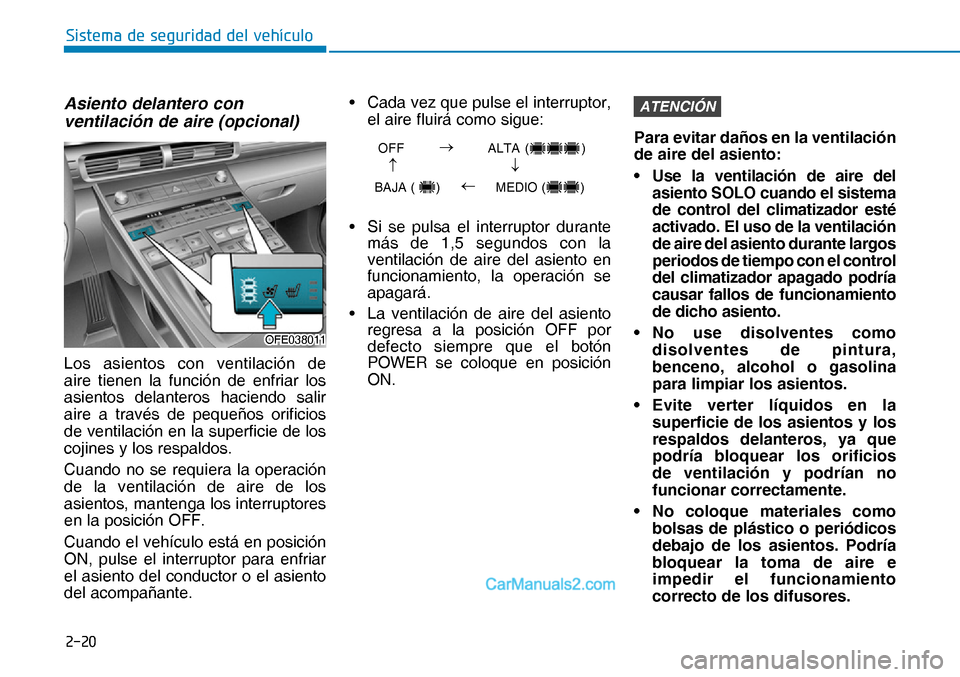 Hyundai Nexo 2019  Manual del propietario (in Spanish) ����
�6�L�V�W�H�P�D��G�H��V�H�J�X�U�L�G�D�G��G�H�O��Y�H�K�