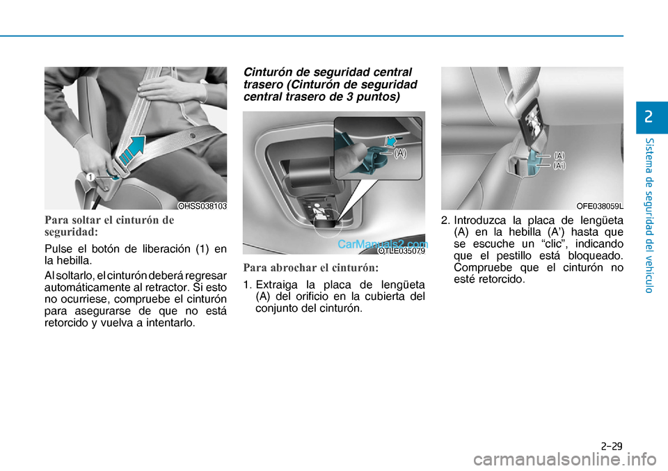 Hyundai Nexo 2019  Manual del propietario (in Spanish) ����
�6�L�V�W�H�P�D��G�H��V�H�J�X�U�L�G�D�G��G�H�O��Y�H�K�