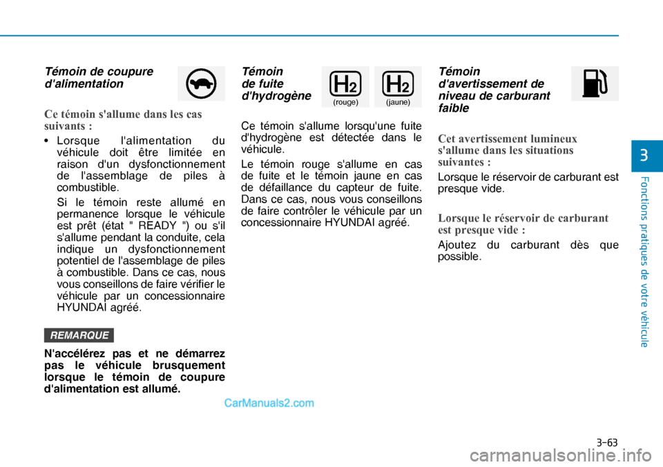 Hyundai Nexo 2019  Manuel du propriétaire (in French) ����
�)�R�Q�F�W�L�R�Q�V��S�U�D�W�L�T�X�H�V��G�H��Y�R�W�U�H��Y�
