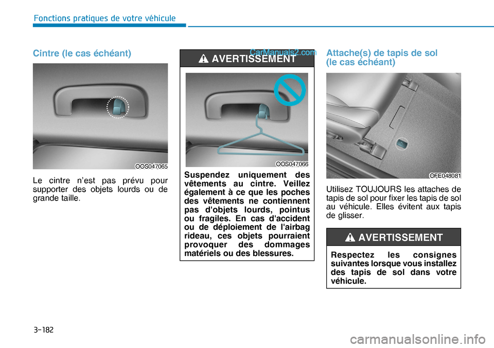 Hyundai Nexo 2019  Manuel du propriétaire (in French) �����
�)�R�Q�F�W�L�R�Q�V��S�U�D�W�L�T�X�H�V��G�H��Y�R�W�U�H��Y�