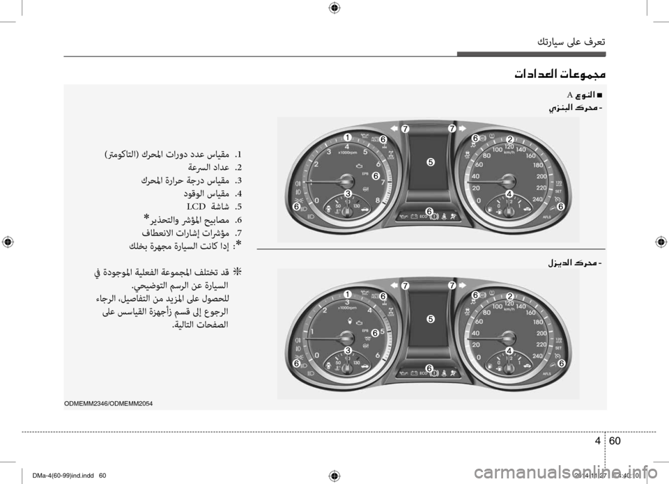 Hyundai Santa Fe 2016  دليل المالك كترايس لىع فرعت
60 
4
004E003F0063003F006400A500B8003F001E004E004000A400C900BD0087
)ترموكاتلا( كر\fلما تارو\b \bدع سايقم  
.1
 ةعسرلا \bادع  
.2
 كر\f