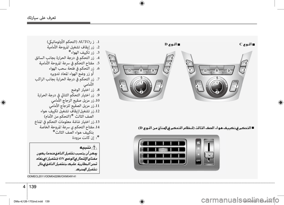 Hyundai Santa Fe 2016  دليل المالك كترايس لىع فرعت
139 
4
كترايس لىع فرعت
139  
4
)D001E00A700C900C100B8003F001E00C200BC001E0062(001E0051n001E
)كييتاموتولأا م\fحتلا(  AUTO ر ز .1
ةيمام