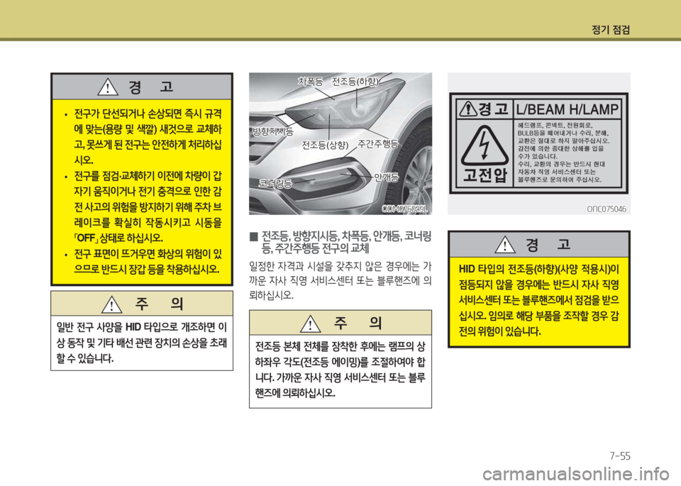 Hyundai Santa Fe 2016  싼타페 DM - 사용 설명서 (in Korean) 4