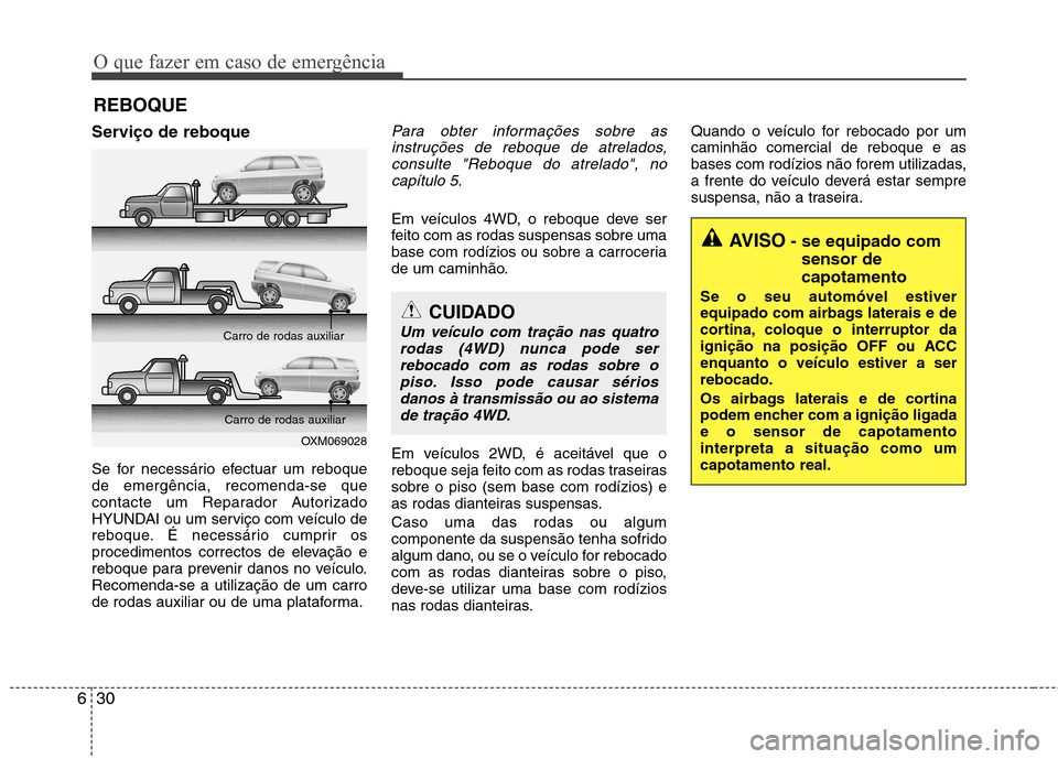 Hyundai Santa Fe 2013 Manual do proprietário (in Portuguese) O que fazer em caso de emergência
30
6
REBOQUE
Serviço de reboque
Se for necessário efectuar um reboque de emergência, recomenda-se que
contacte um Reparador Autorizado
HYUNDAI ou um serviço com Hyundai Santa Fe 2013 Manual do proprietário (in Portuguese) O que fazer em caso de emergência
30
6
REBOQUE
Serviço de reboque
Se for necessário efectuar um reboque de emergência, recomenda-se que
contacte um Reparador Autorizado
HYUNDAI ou um serviço com