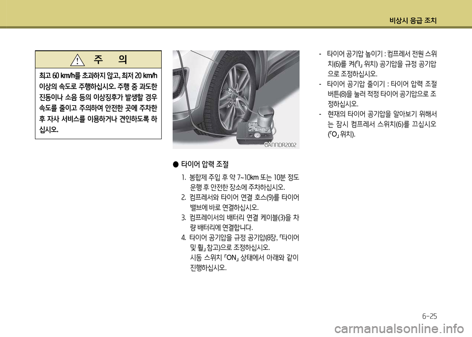 Hyundai Santa Fe 2013  싼타페 DM - 사용 설명서 (in Korean) 비상/d 응
