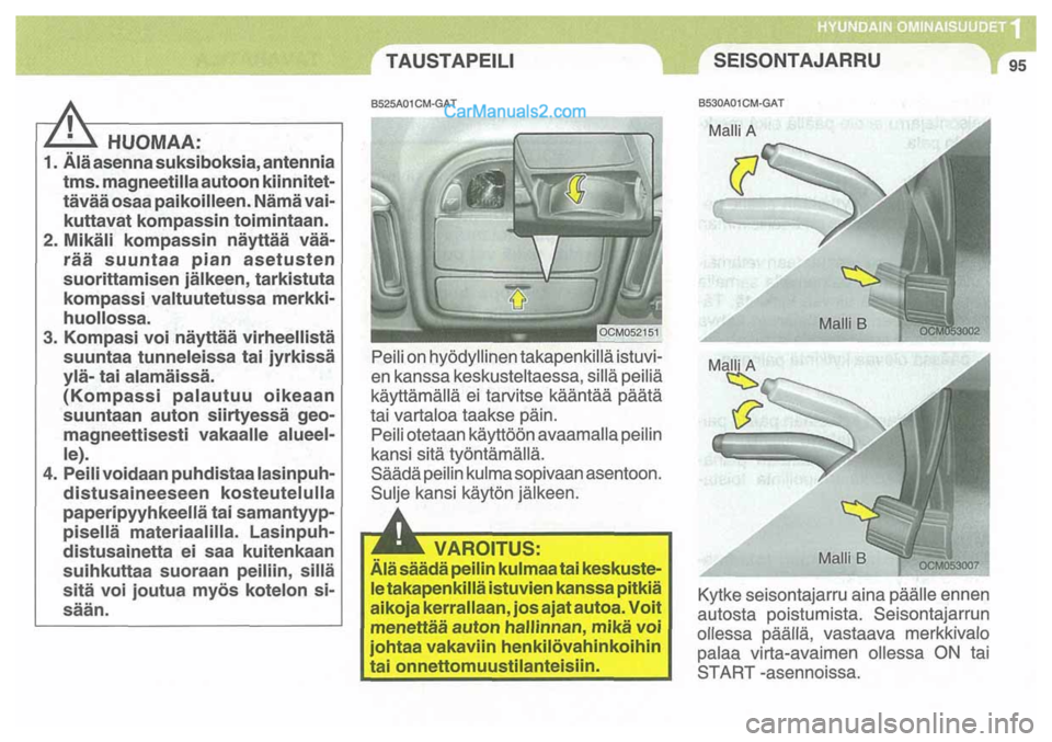 Hyundai Santa Fe 2009  Omistajan Käsikirja (in Finnish) 