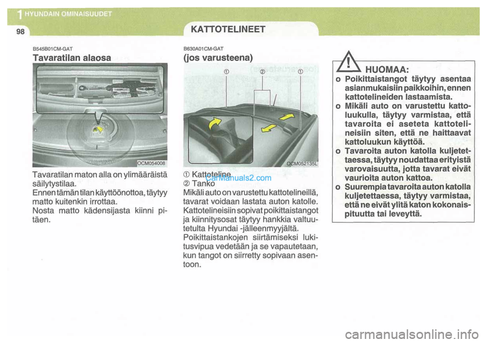Hyundai Santa Fe 2009  Omistajan Käsikirja (in Finnish) 