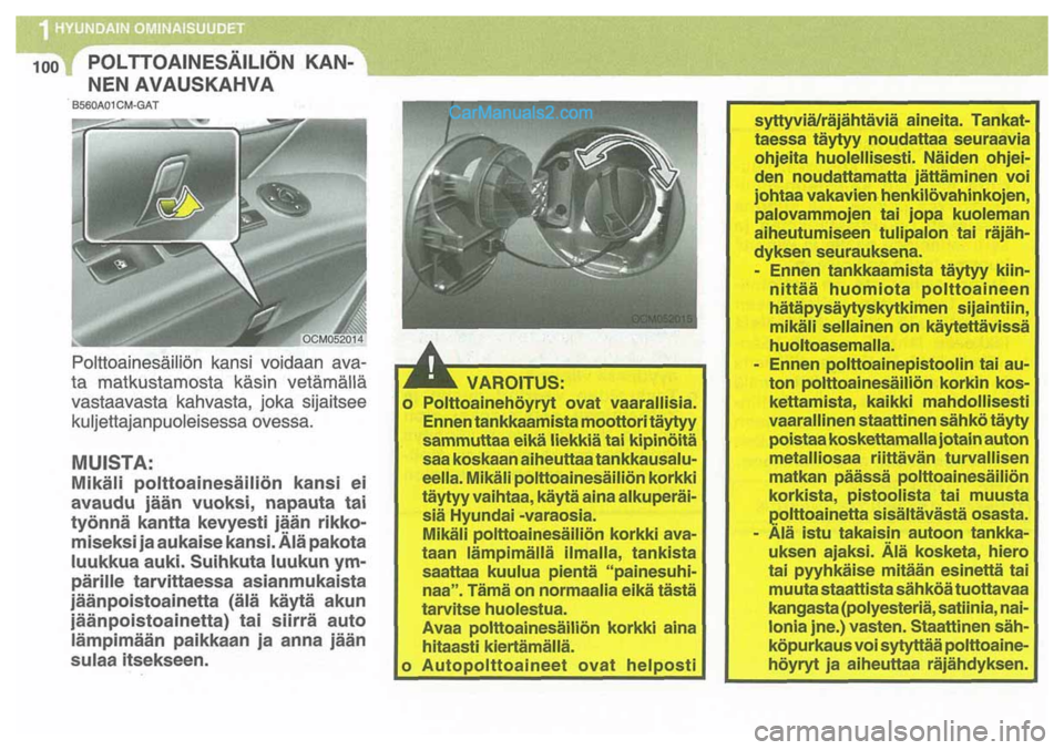 Hyundai Santa Fe 2009  Omistajan Käsikirja (in Finnish) 