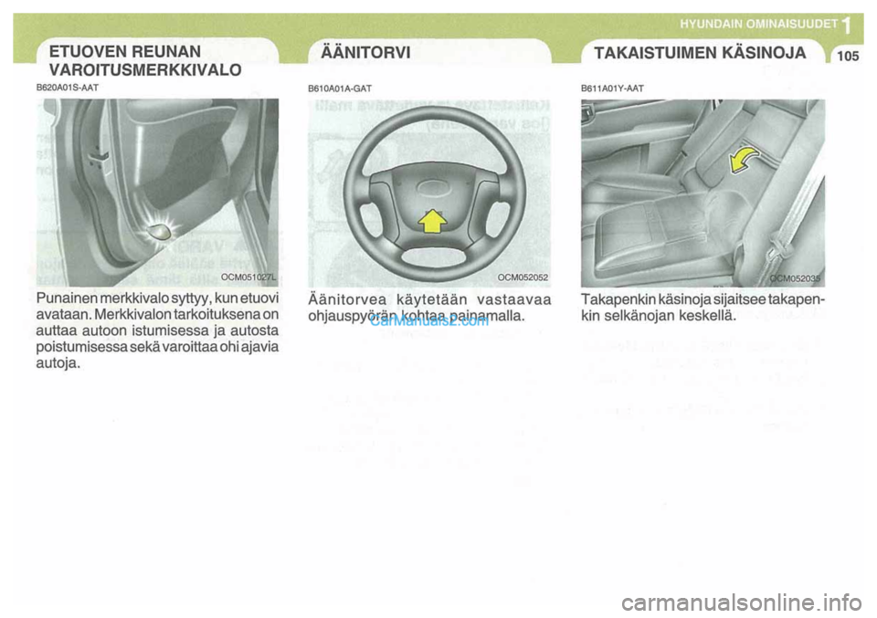 Hyundai Santa Fe 2009  Omistajan Käsikirja (in Finnish) 