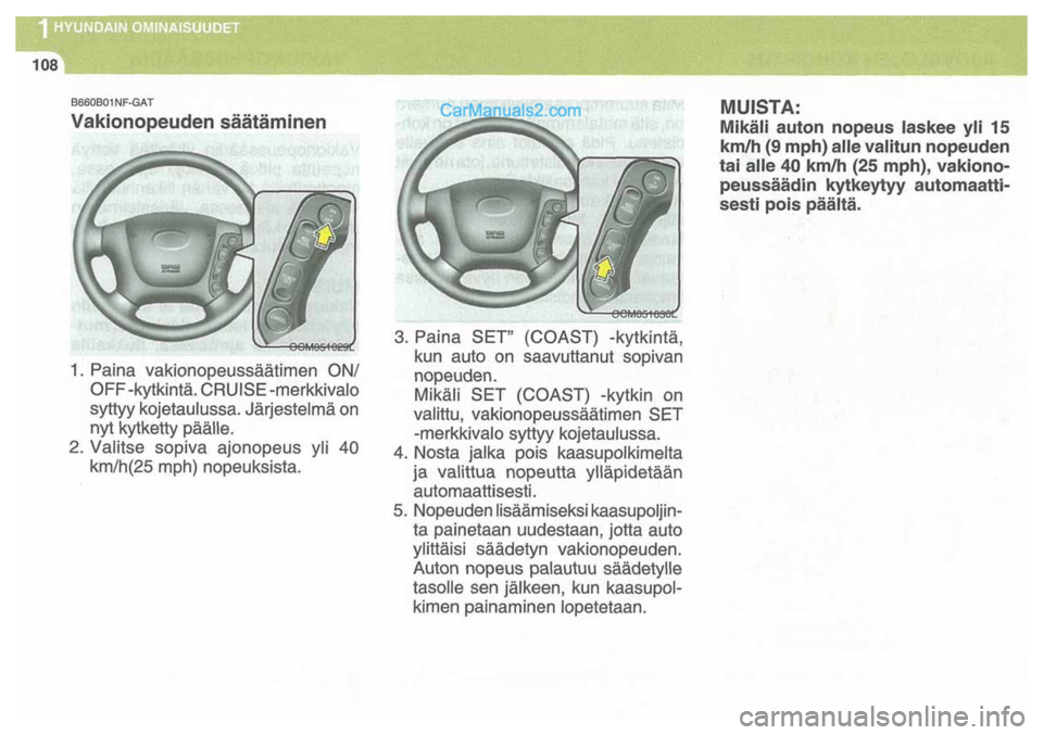 Hyundai Santa Fe 2009  Omistajan Käsikirja (in Finnish) 