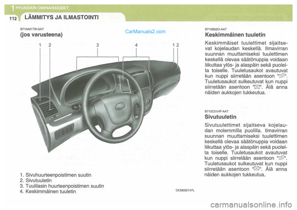 Hyundai Santa Fe 2009  Omistajan Käsikirja (in Finnish) 