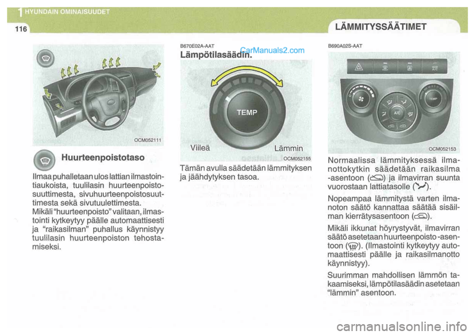 Hyundai Santa Fe 2009  Omistajan Käsikirja (in Finnish) 