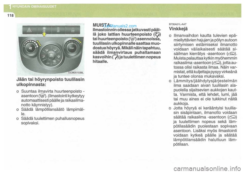 Hyundai Santa Fe 2009  Omistajan Käsikirja (in Finnish) 