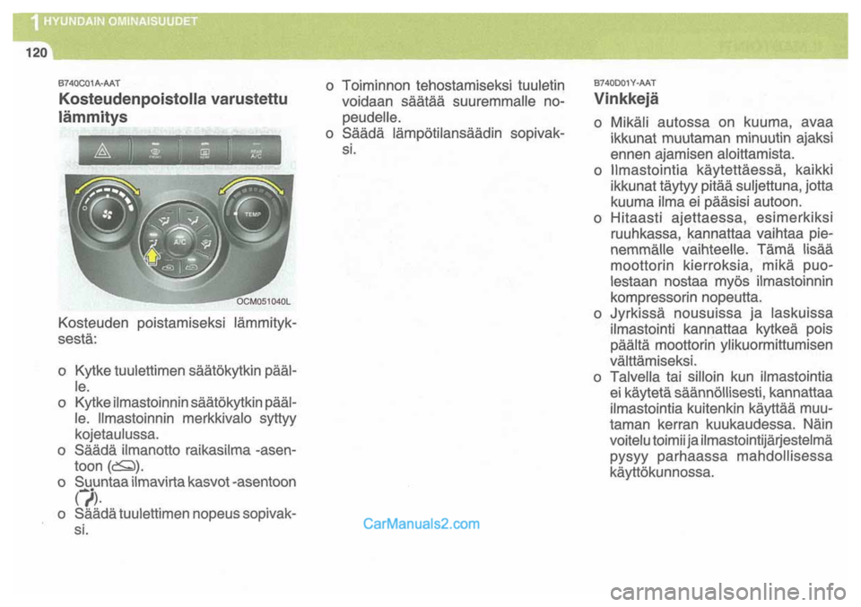 Hyundai Santa Fe 2009  Omistajan Käsikirja (in Finnish) 