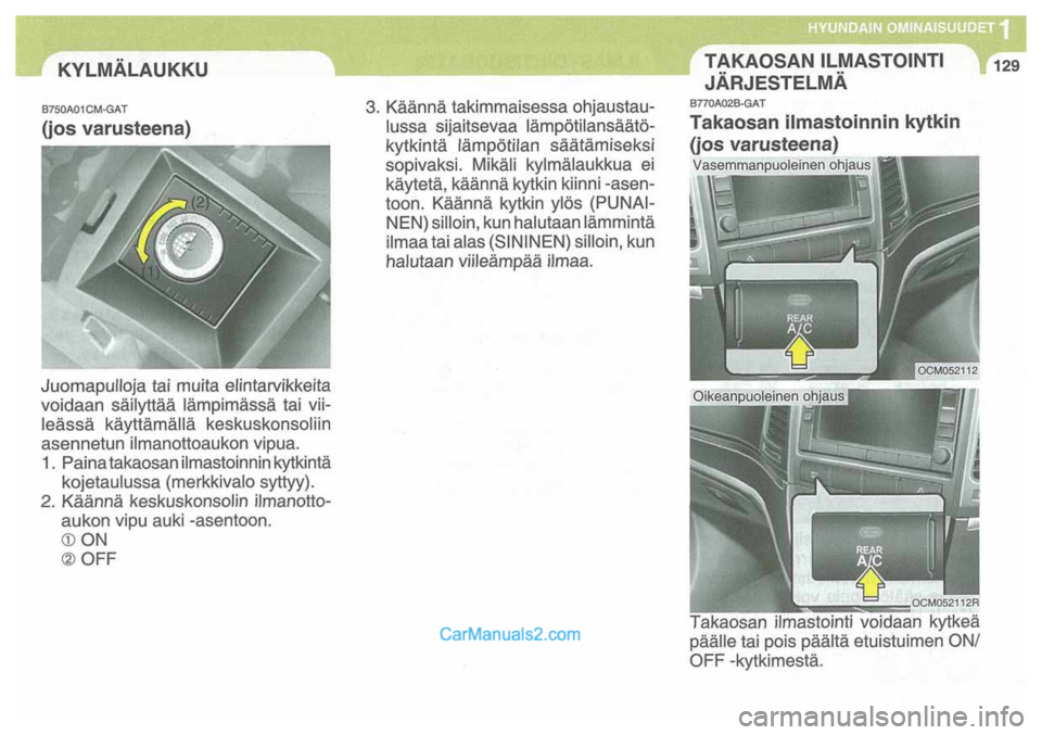 Hyundai Santa Fe 2009  Omistajan Käsikirja (in Finnish) 