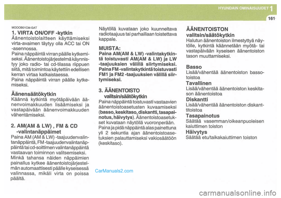 Hyundai Santa Fe 2009  Omistajan Käsikirja (in Finnish) 