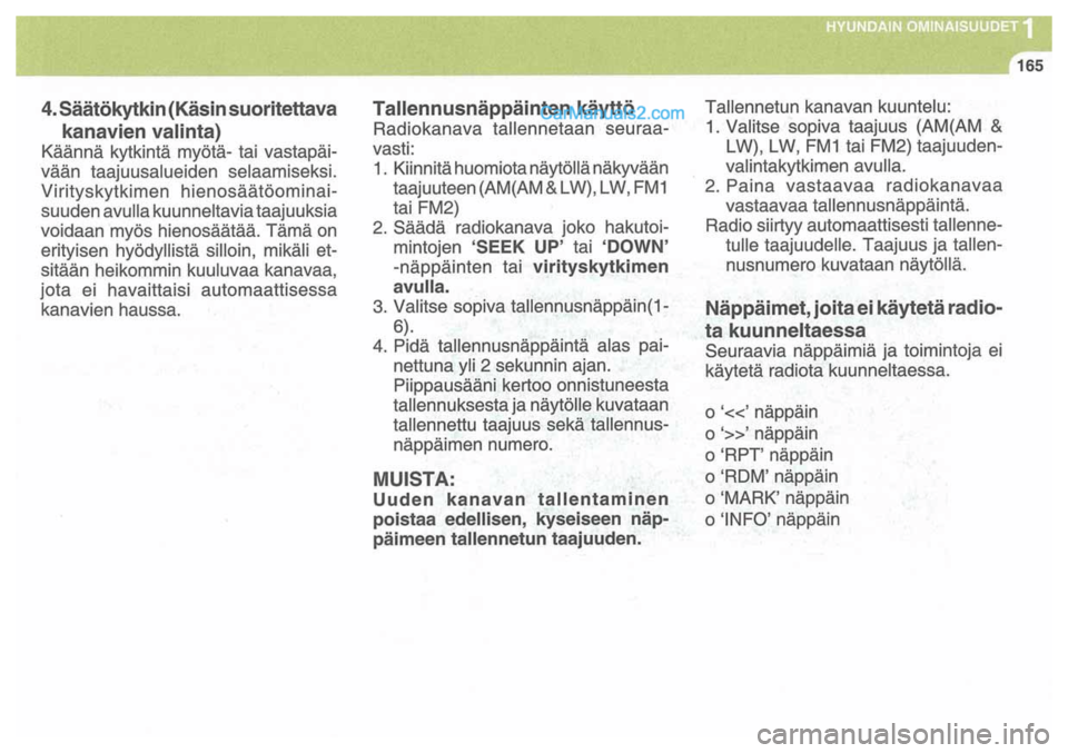 Hyundai Santa Fe 2009  Omistajan Käsikirja (in Finnish) 
