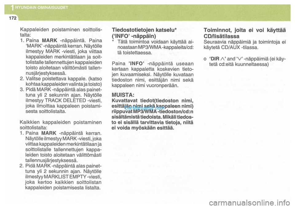 Hyundai Santa Fe 2009  Omistajan Käsikirja (in Finnish) 