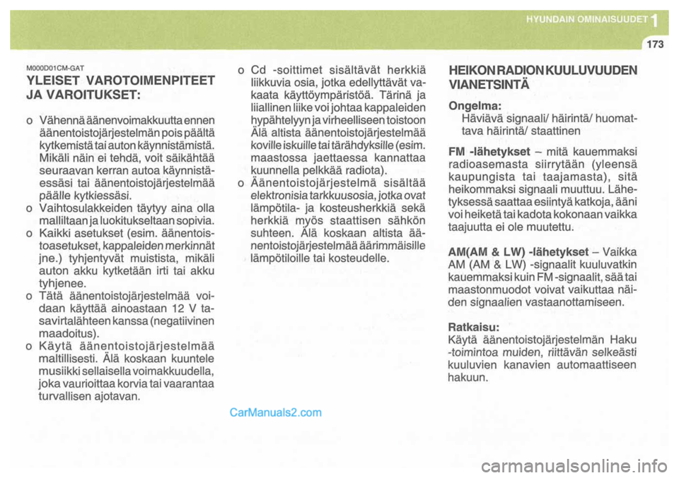 Hyundai Santa Fe 2009  Omistajan Käsikirja (in Finnish) 