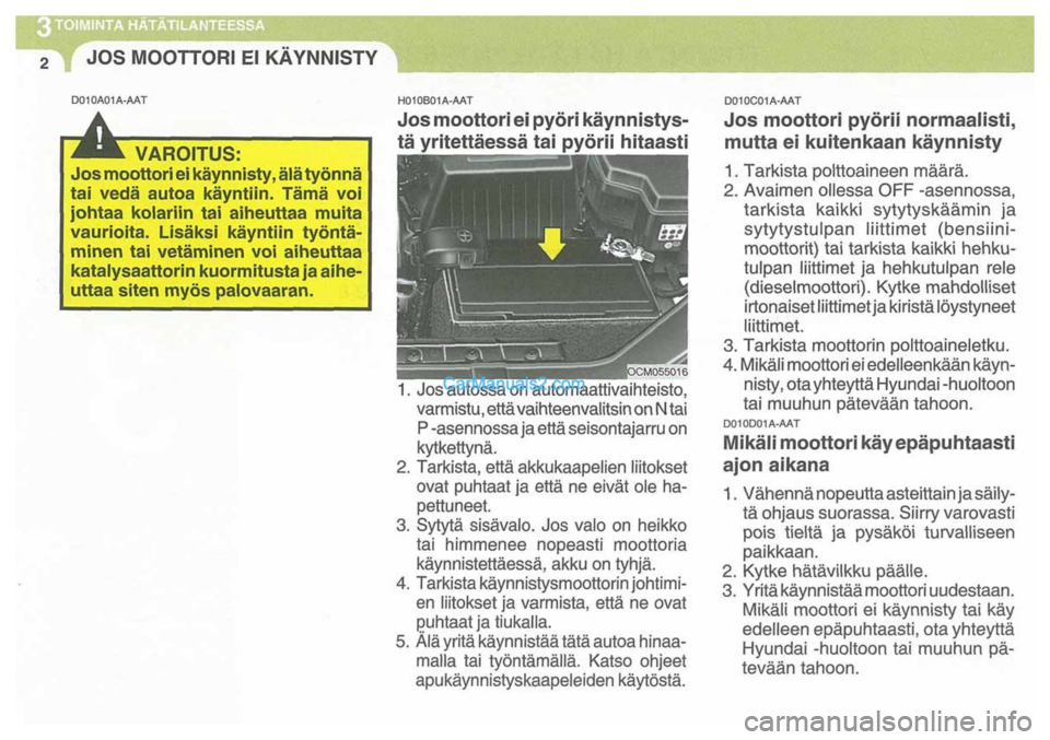 Hyundai Santa Fe 2009  Omistajan Käsikirja (in Finnish) 