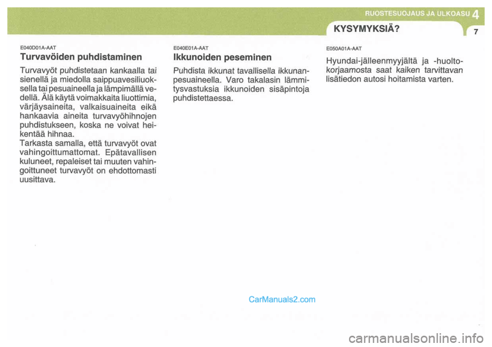 Hyundai Santa Fe 2009  Omistajan Käsikirja (in Finnish) 